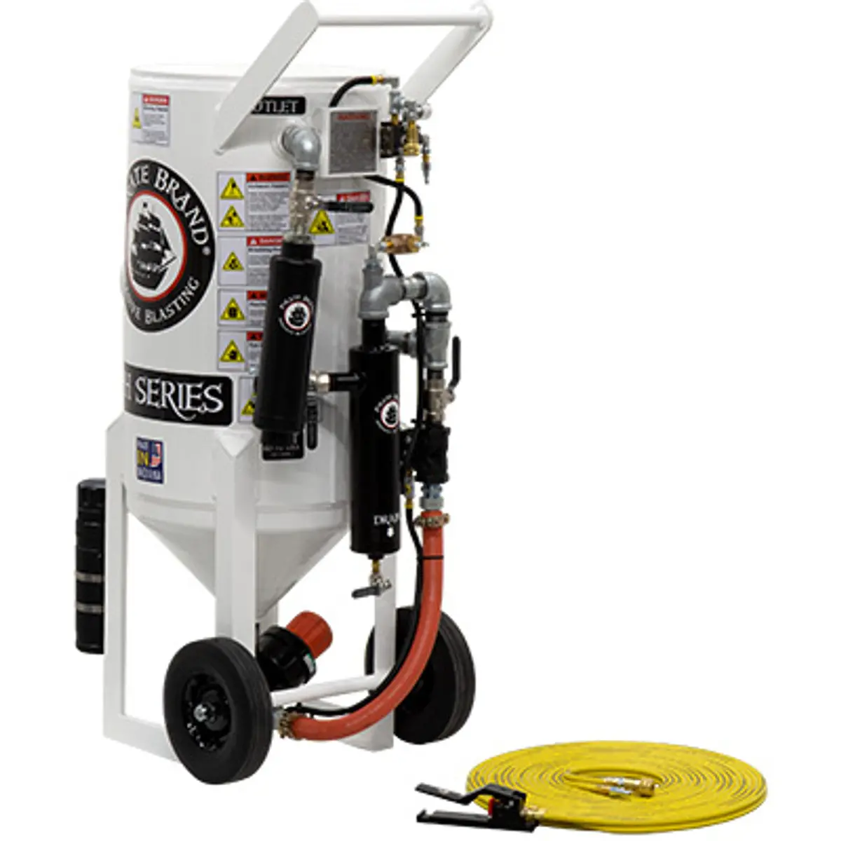 Pirate Brand, S-Series, 3.5 Cu Ft., Base Blasting Package - Blast Pot, Portable, Pressure Hold System, Pneumatic Controls 1
