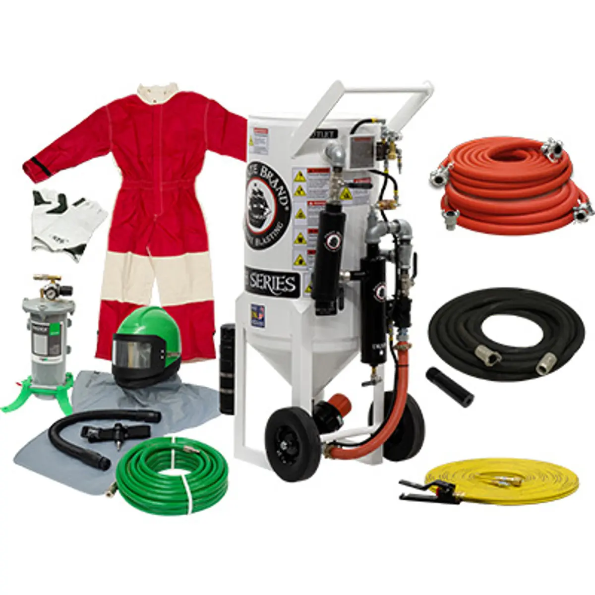 Pirate Brand, S-Series, 3.5 Cu Ft., Gold Blasting Package - Blast Pot, Portable, Pressure Hold System, Pneumatic Controls 1