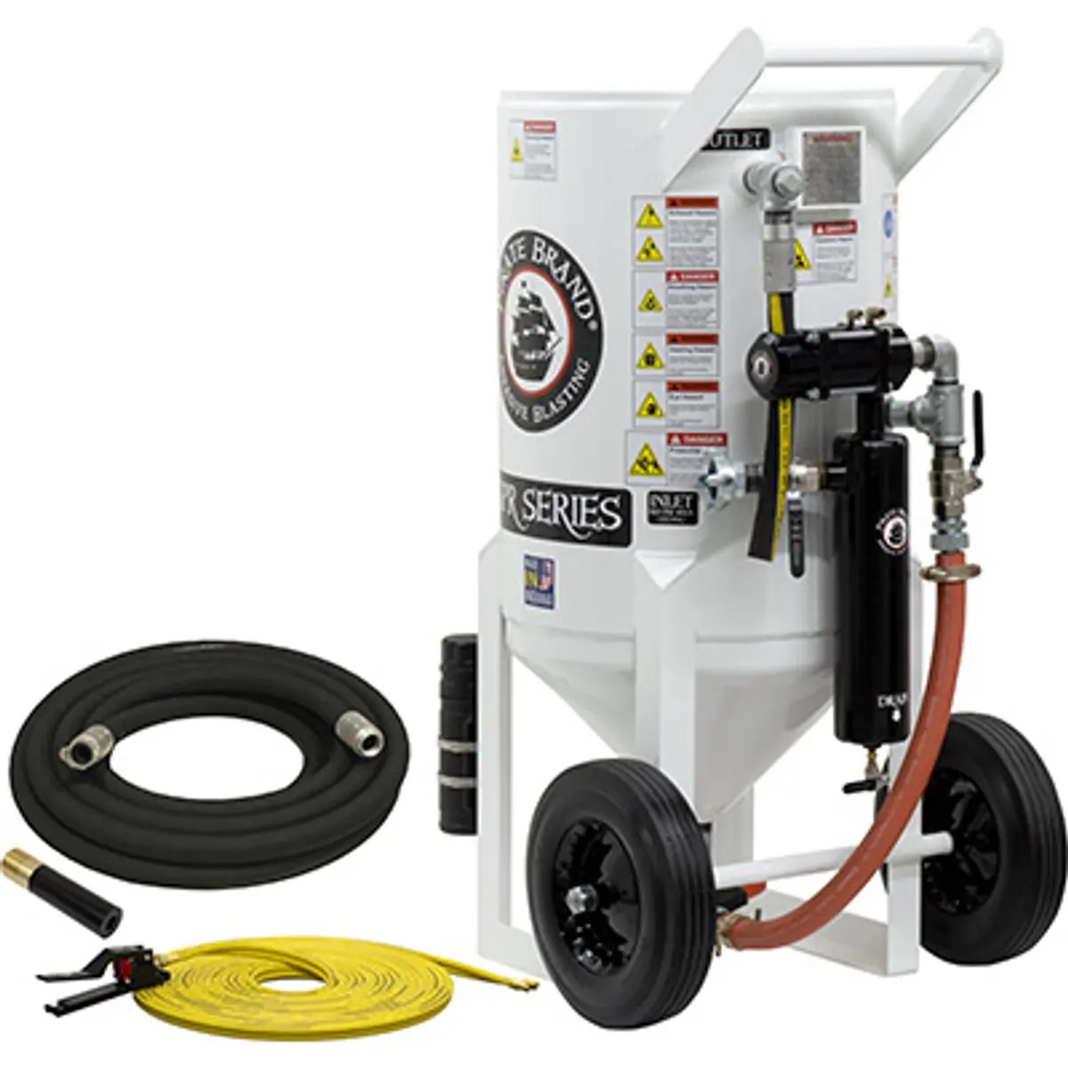 Pirate Brand, S-Series, 6.5 Cu Ft., Bronze Blasting Package - Blast Pot, Portable, Pressure Release System, Pneumatic Controls 1