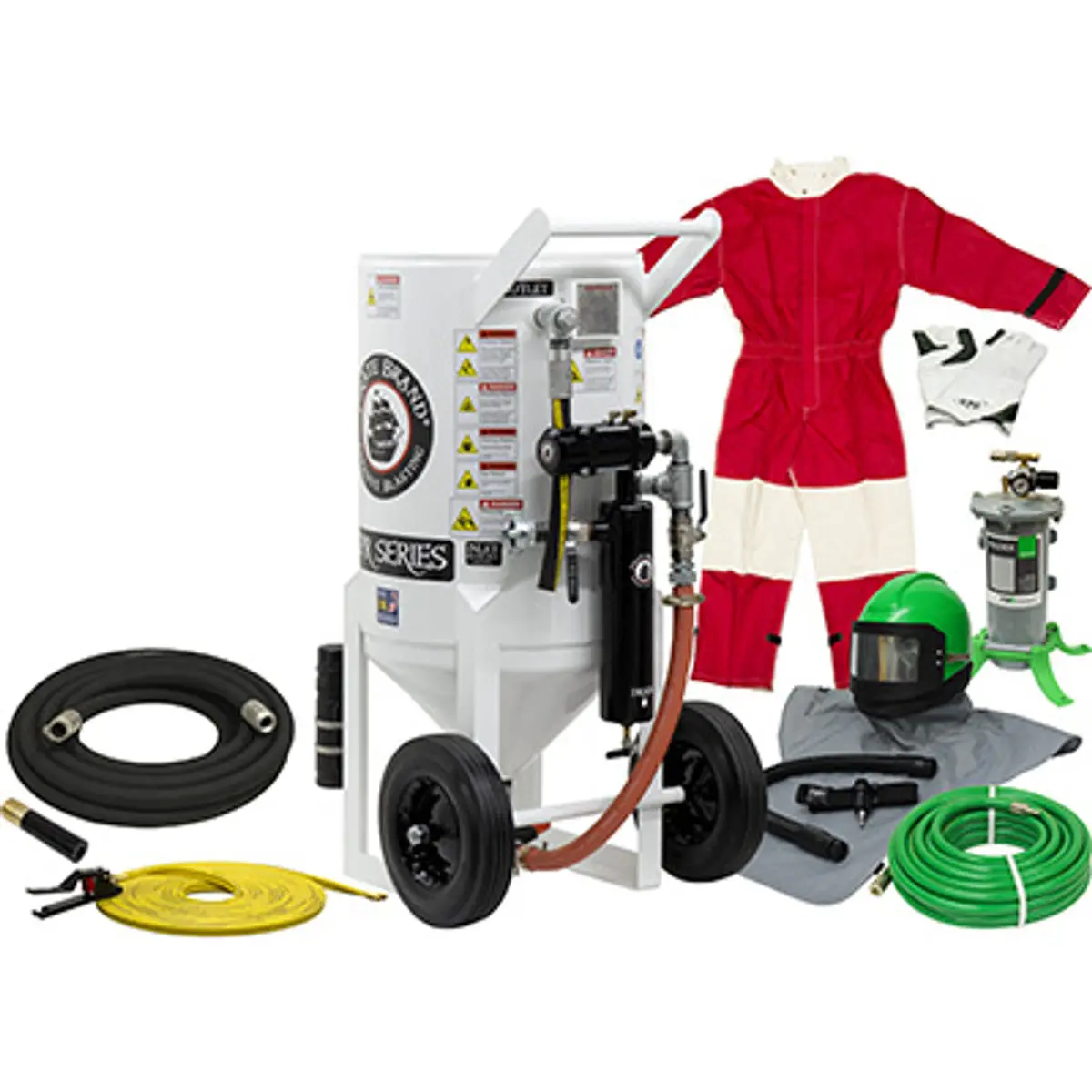 Pirate Brand, S-Series, 6.5 Cu Ft., Silver Blasting Package - Blast Pot, Portable, Pressure Release System, Pneumatic Controls 1