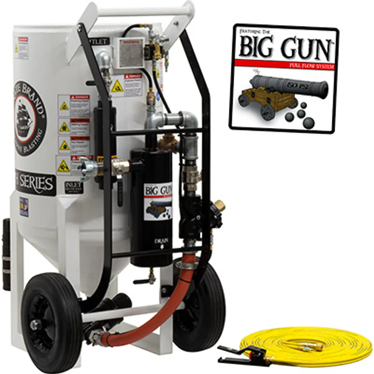Pirate Brand, S-Series - Big Gun™, 6.5 Cu Ft. - Blast Pot, Portable, Pressure Hold System, Pneumatic Controls 1