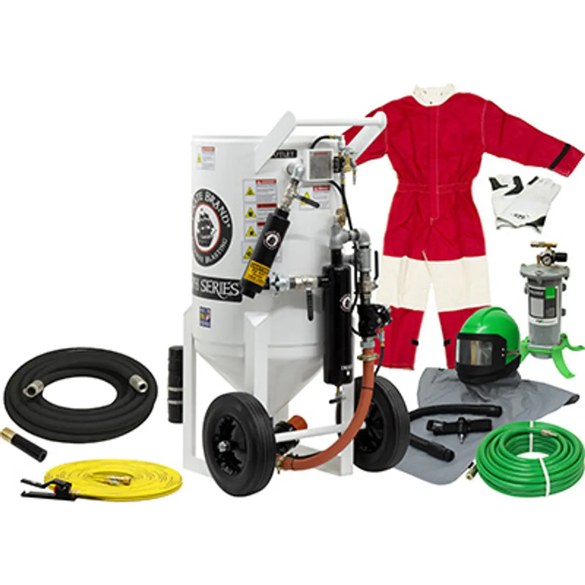 Pirate Brand, S-Series, 6.5 Cu Ft., Silver Blasting Package - Blast Pot, Portable, Pressure Hold System, Pneumatic Controls 1