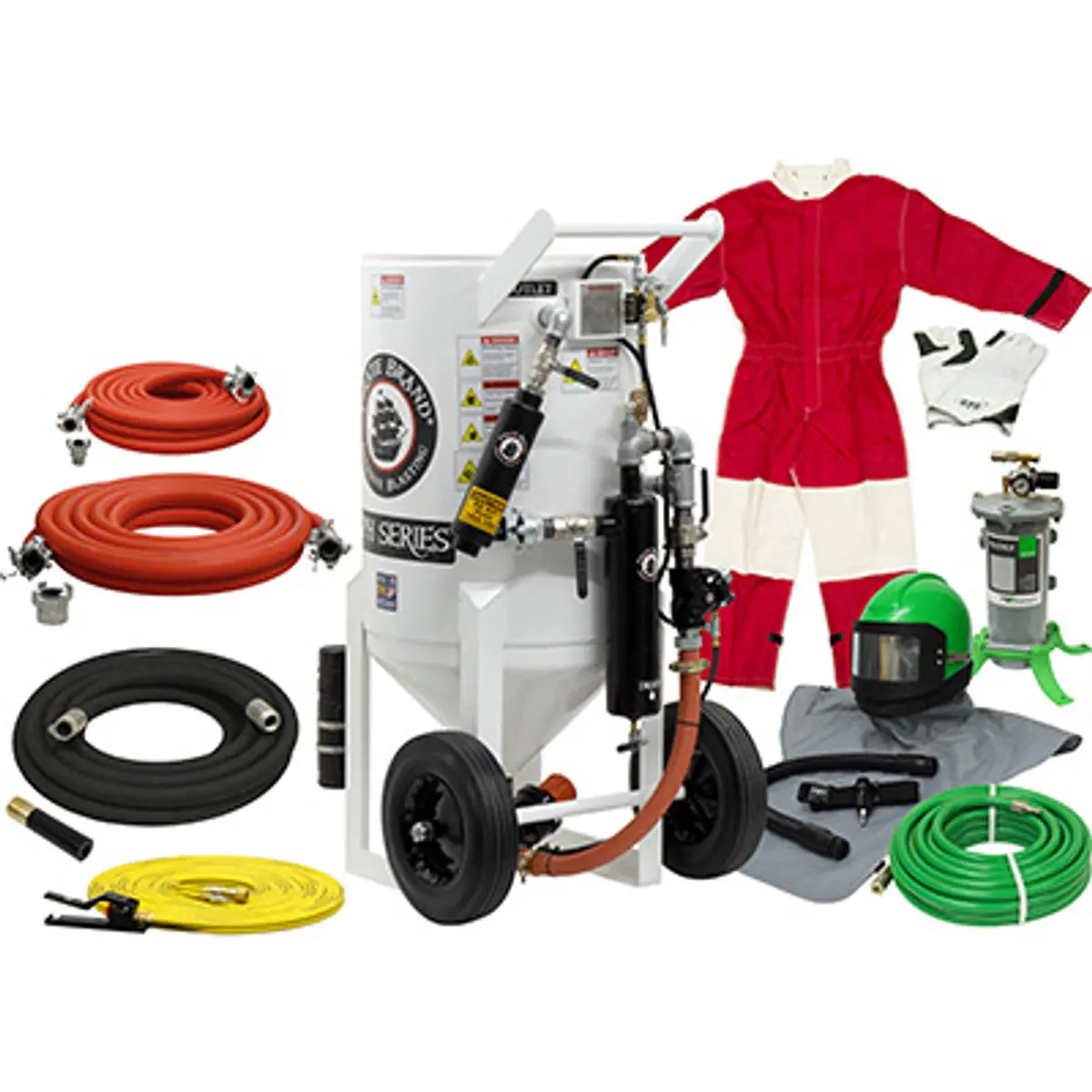 Pirate Brand, S-Series, 6.5 Cu Ft., Gold Blasting Package - Blast Pot, Portable, Pressure Hold System, Pneumatic Controls 1