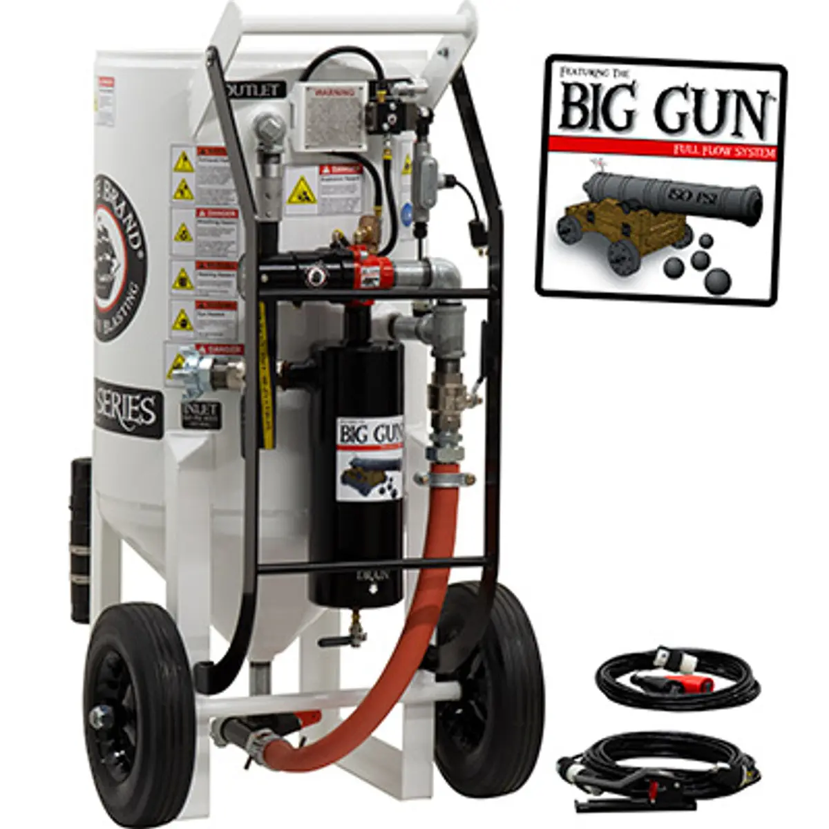 Pirate Brand, S-Series - Big Gun™, 6.5 Cu Ft. - Blast Pot, Portable, Pressure Release System, 12Vdc Electric Controls 1