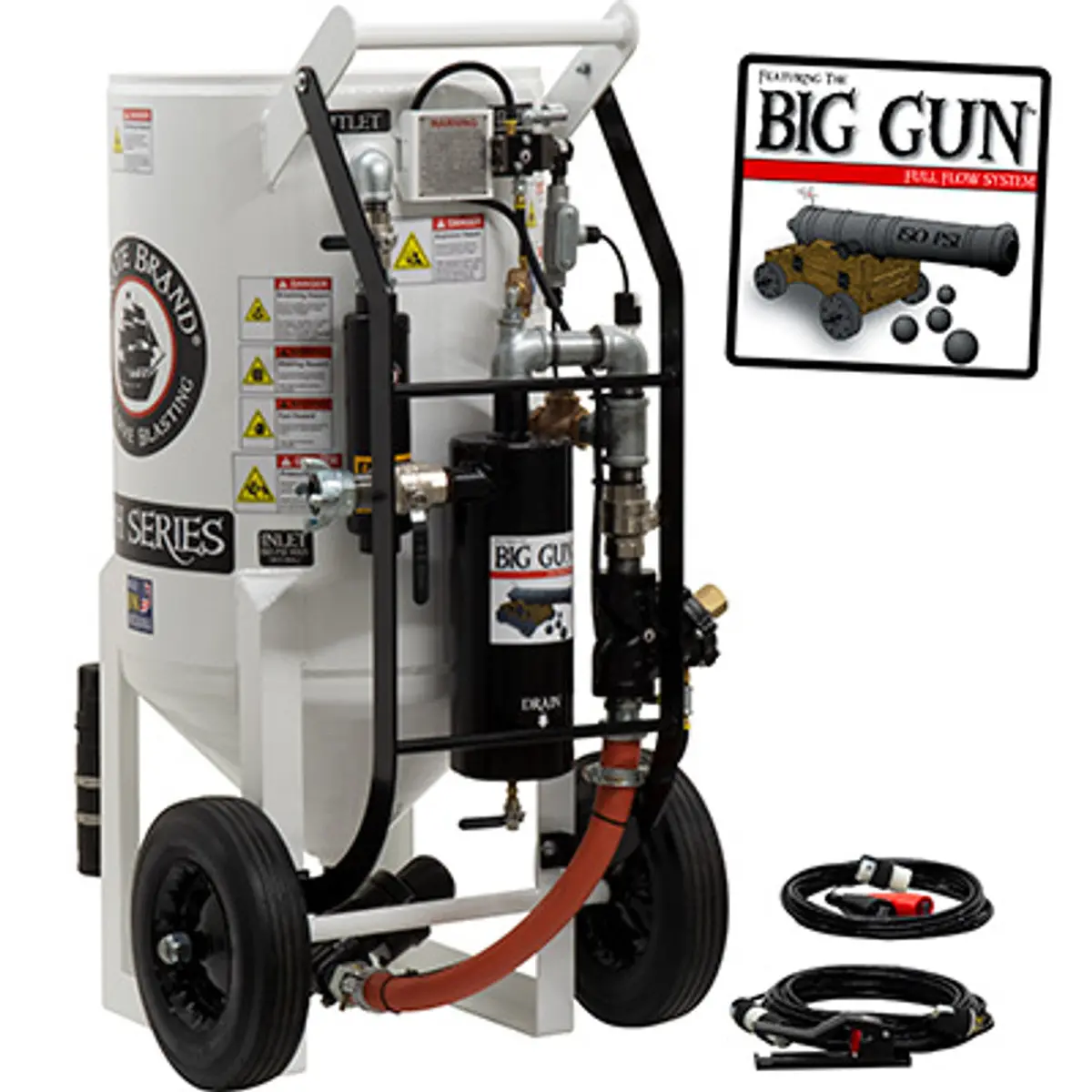 Pirate Brand, S-Series - Big Gun™, 6.5 Cu Ft. - Blast Pot, Portable, Pressure Hold System, 12Vdc Electric Controls 1