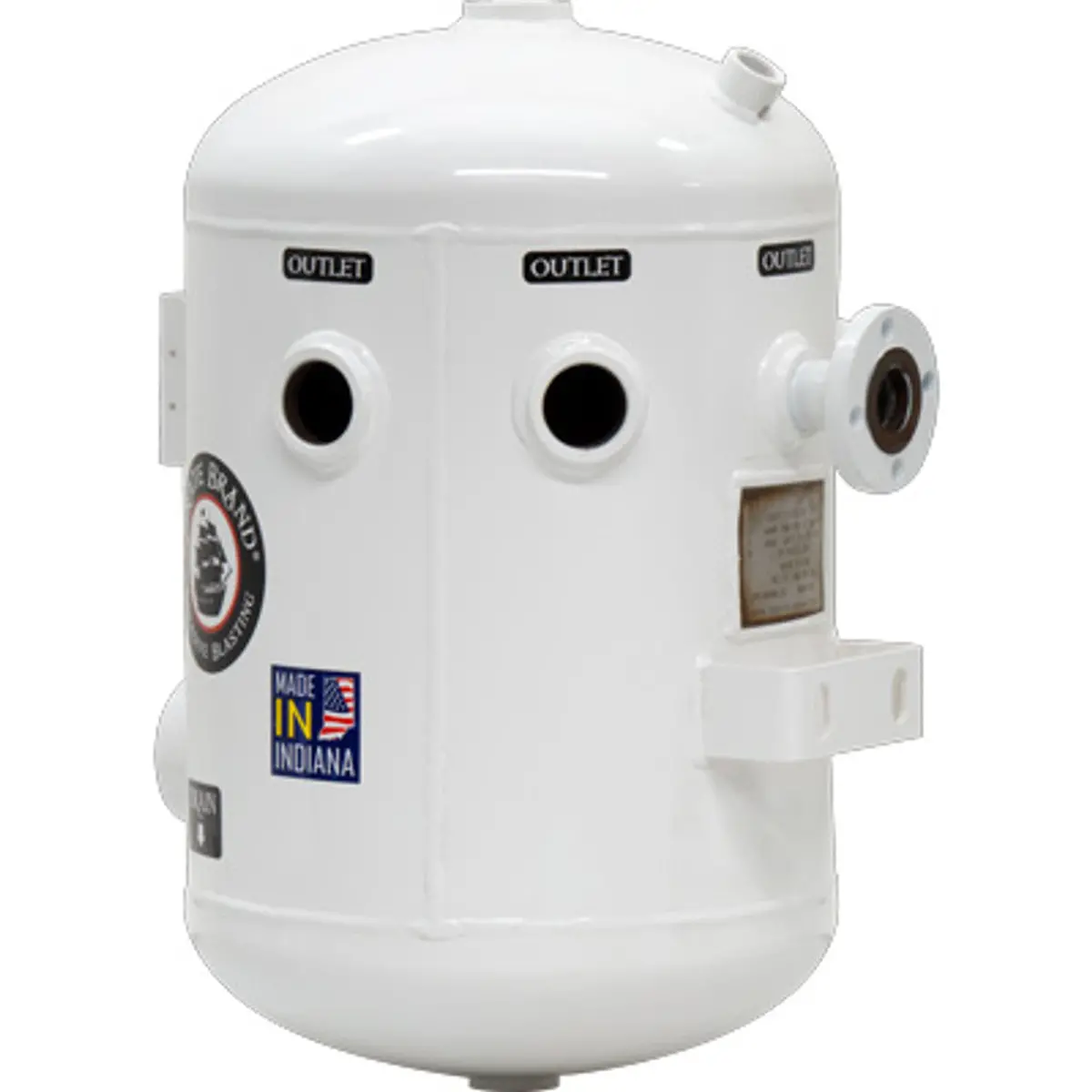 Pirate Brand - Schmidt Mfg Style, Moisture Separator 1600 Cfm Flange Mounted, 150 Psi (10.3 Bar), (1) 3" X (5) 1-1/2" (Painted) 1