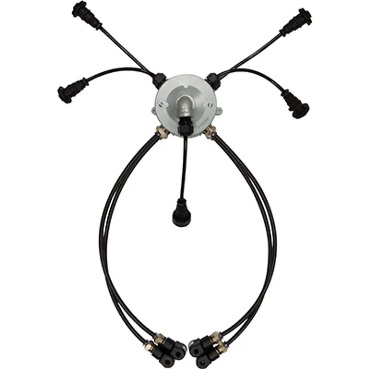Pirate Brand - Schmidt Mfg Style, Junction Box Assembly, Small & Bulk Blasters, 12Vdc, Ssaco W/ Sealed Waterproof Connectors, (2) Outlet 1