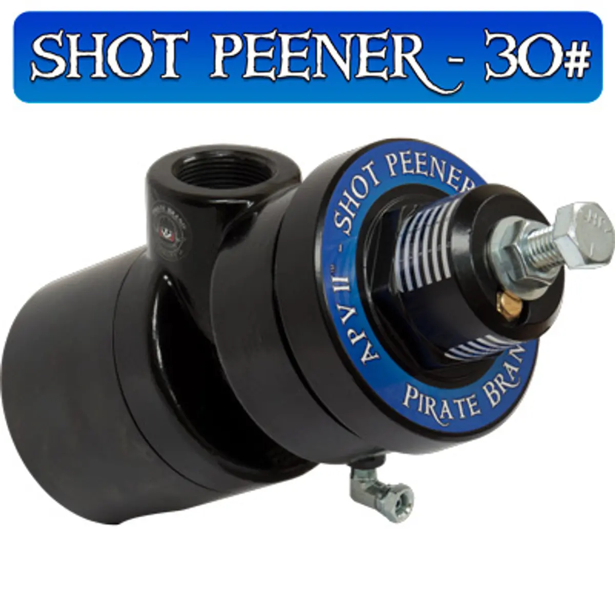 Pirate Brand - Apv Ii Shot-Peener-30#, Straight-Down Metering Valve W/ Tungsten Carbide Sleeve & Seat (Pipe Nipple Not Included) 1