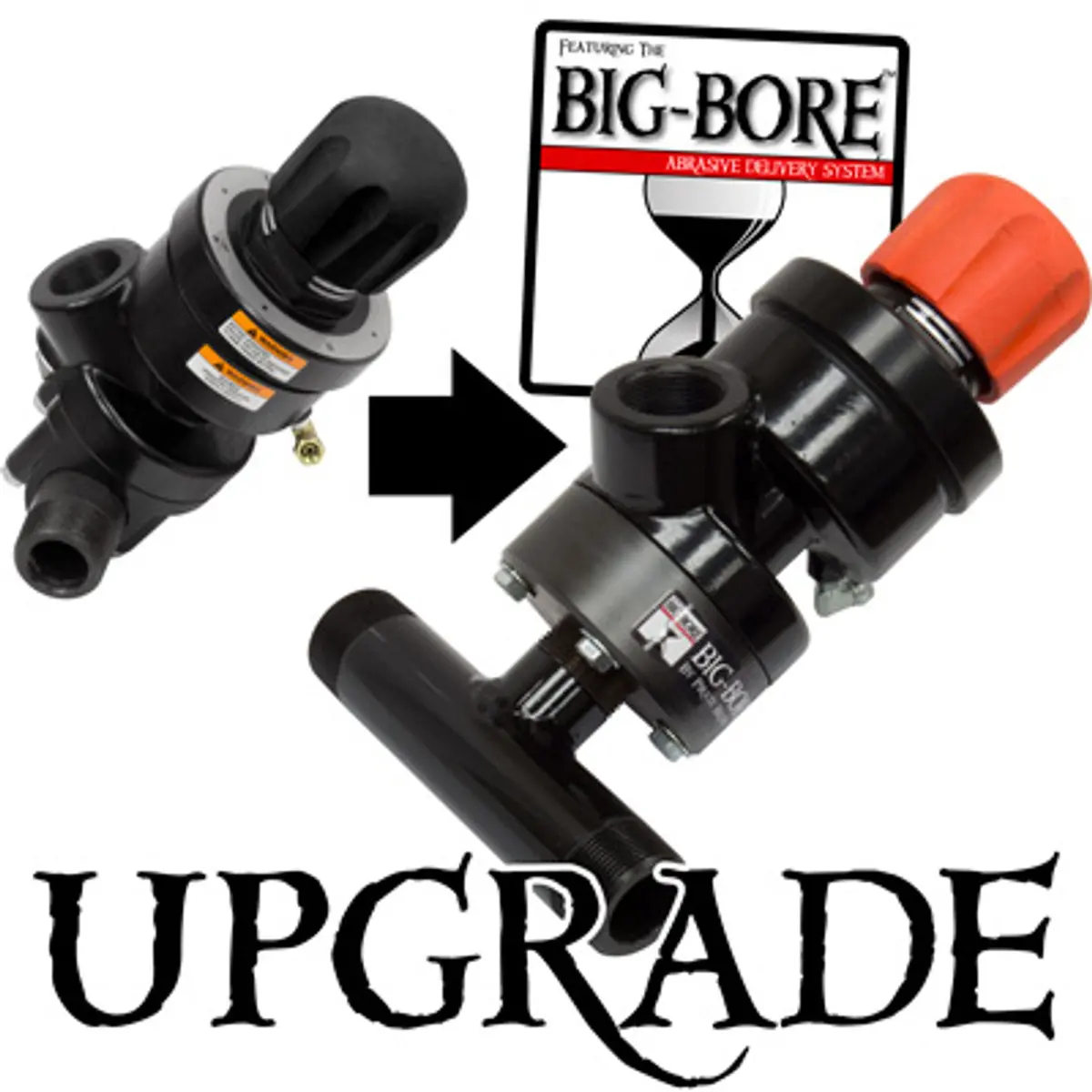 Pirate Brand - Big-Bore Metering Valve Upgrade For Blasters Up To 20 Cu. Ft. With 1-1/2” Apv Ii W/Tc Sleeve Valves, Per Outlet (Factory Installed) 1