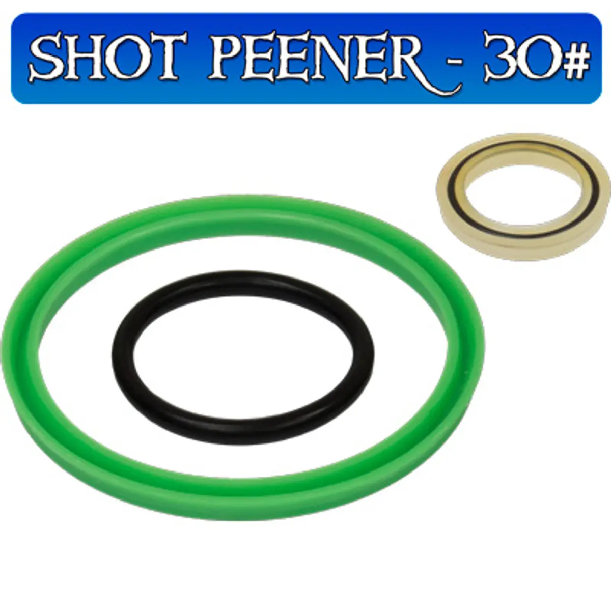 Pirate Brand - Schmidt Mfg Style, Apv Shot-Peener-30#, Seal Kit, Seals Only, Includes # 6, 10 & 12 1