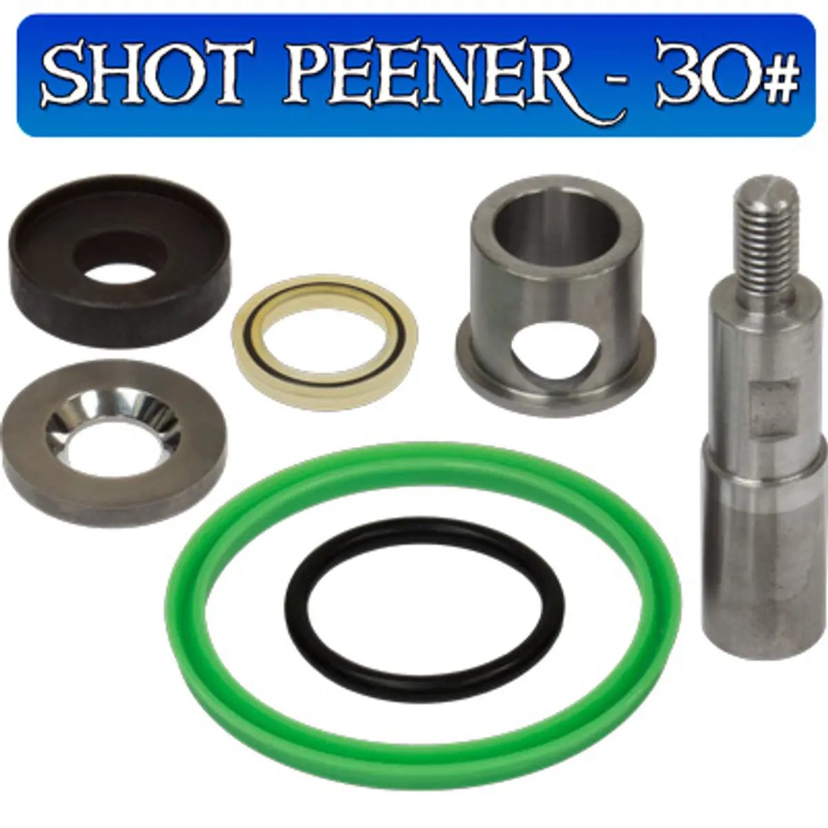 Pirate Brand - Schmidt Mfg Style, Apv Shot-Peener-30#, Repair Kit, W/Tc Sleeve & Seat, Includes # 6, 8, 10, 12, 16, 17 & 18 1