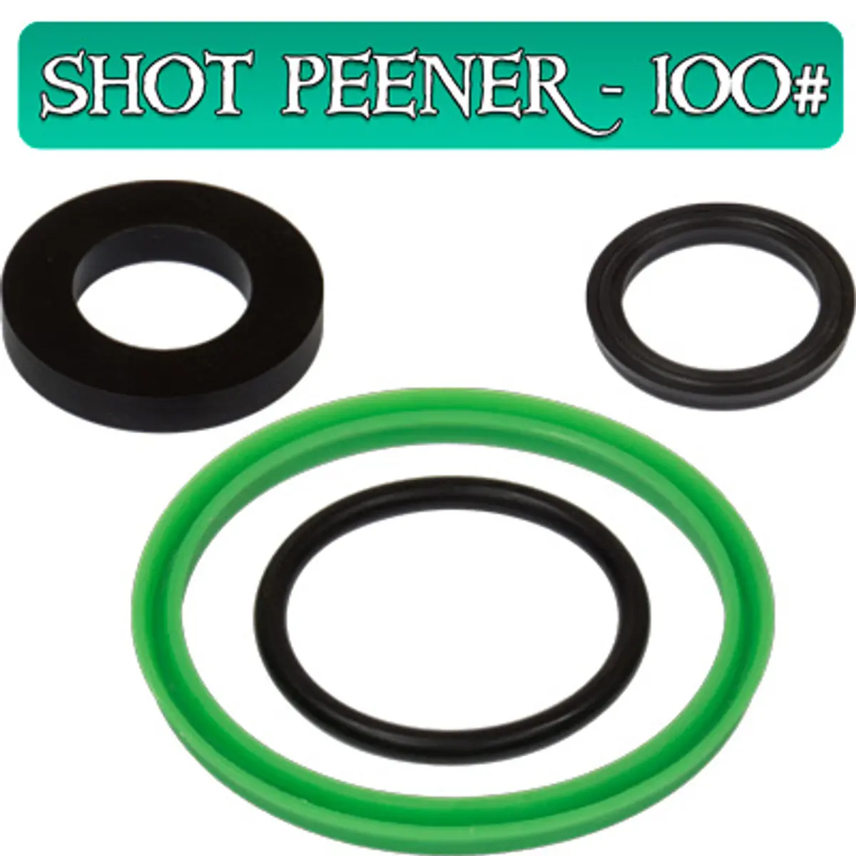 Pirate Brand - Schmidt Mfg Style, Apv, Big-Bore™, Shot-Peener-100#, Seal Kit, Seals Only, Includes # 6, 11, 15 & 23 1