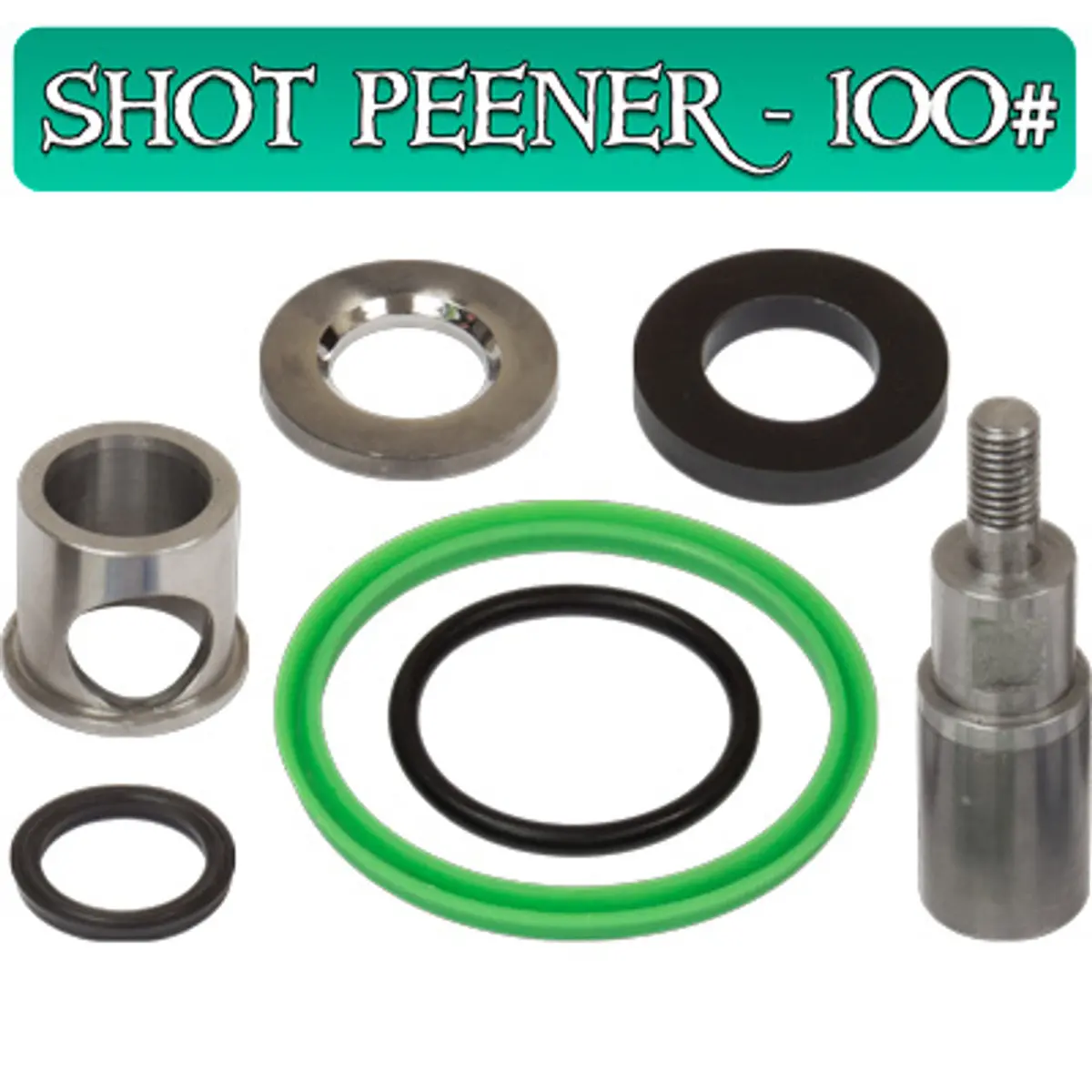 Pirate Brand - Schmidt Mfg Style, Apv, Big-Bore™, Shot-Peener-100#, Repair Kit W/Tc Sleeve & Seat, Includes # 6, 8, 11, 12, 15, 23 & 24 1