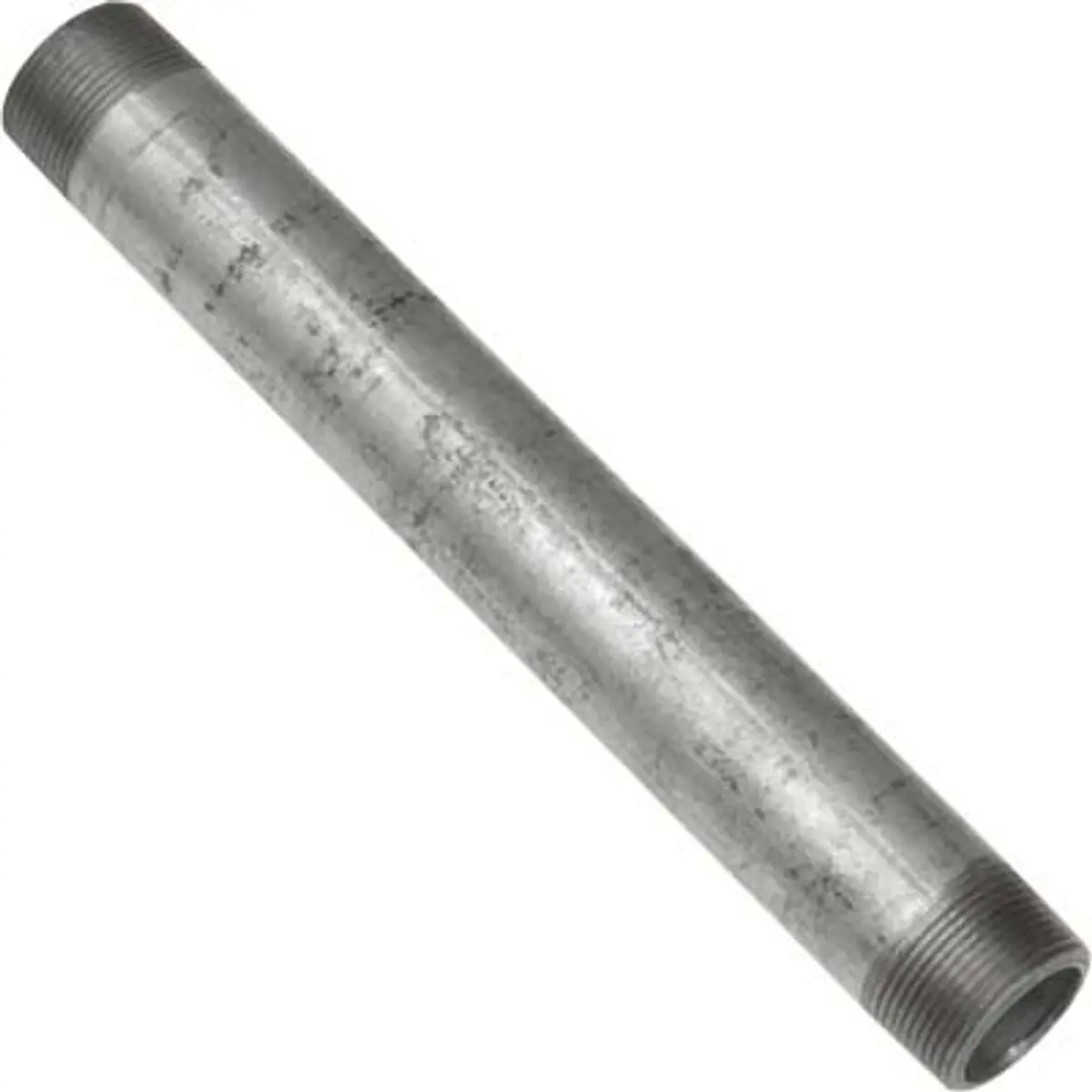 Pirate Brand - Nipple, Schedule 80, Tbe, Galvanized, 1-1/4" X 12" 1