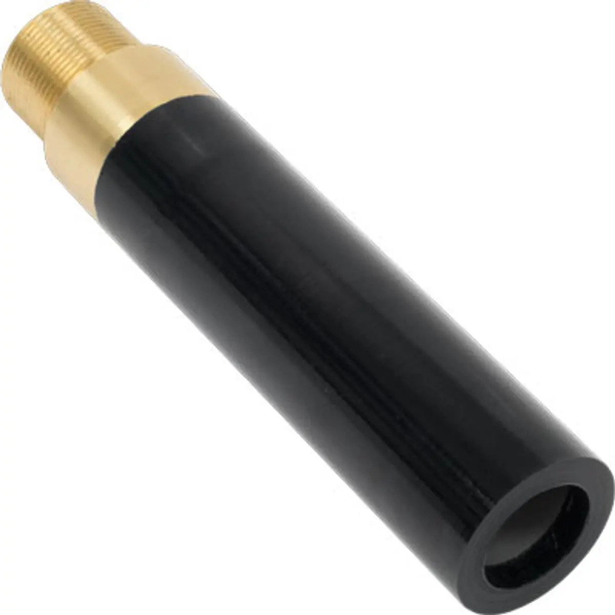 Pirate Brand - Nozzle, Tungsten Carbide, Bazooka® Long Venturi, 1-1/4" Entry, 1-1/4" Brass Npsm Thread, Poly Jacket 1