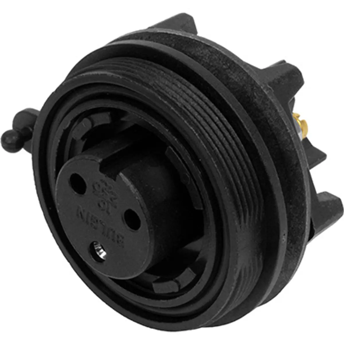 Pirate Brand - Schmidt Mfg Style, Electric Connector, Sealed Waterproof, Panel Mount, Female, 3 Prong 1