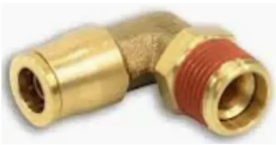 Push To Connect 3/8" Tube X 3/8" M.Npt 90 Degree Swivel Adapter 1