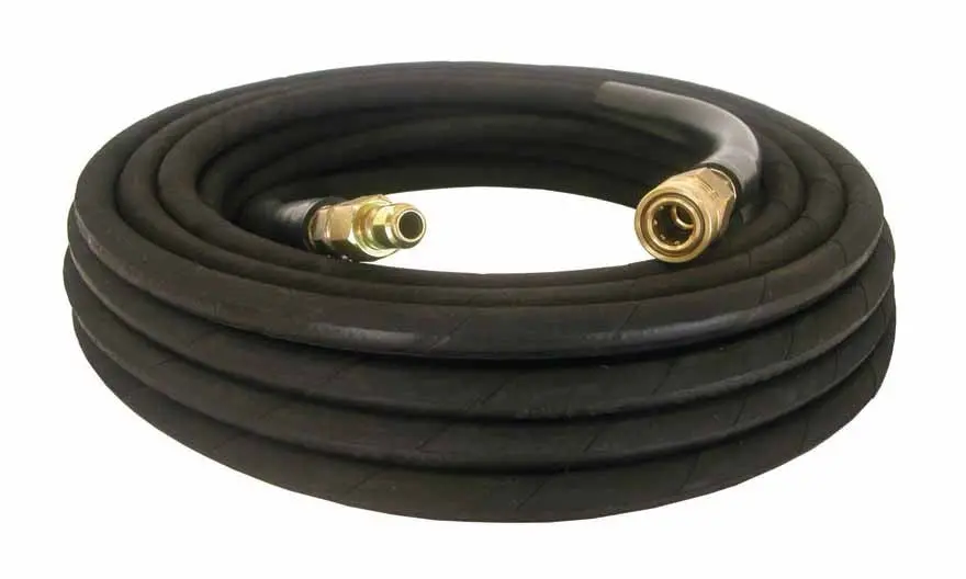 100' Black High Pressure Rubber Hose  - 3/8" 4000Psi 1
