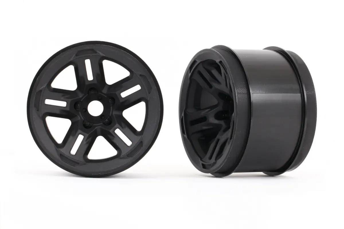 Sledge 3.8" Black 5-Spoke Wheels (2) 1