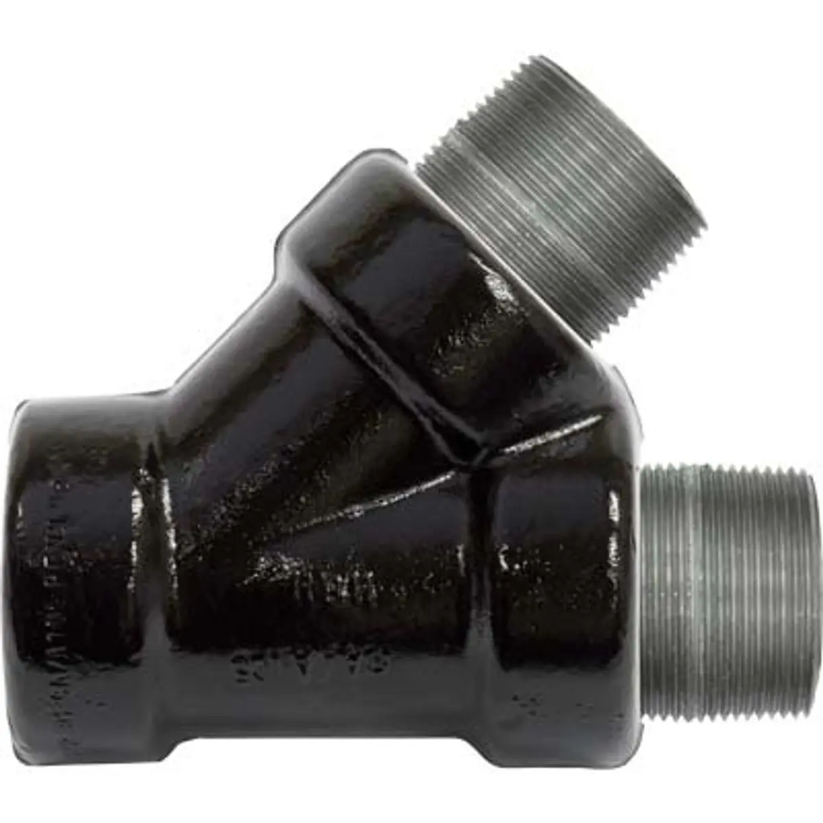 Pirate Brand - Schmidt Mfg Style, Y Fitting, 1-1/2", Forged Schedule 120 Steel W/ Schedule 80 Nipples 1