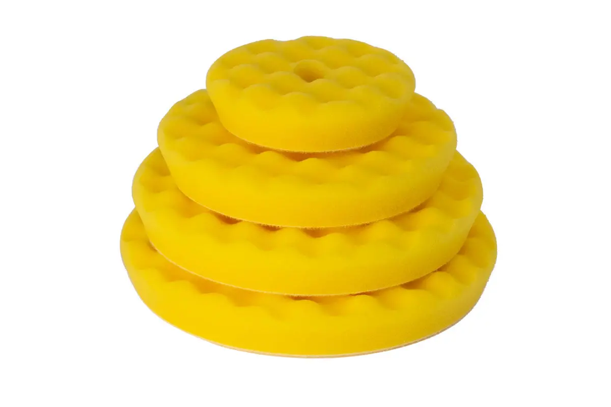 Rupes Waffle Pads Fine (Yellow) 3", 5", 6", 6.5" 1