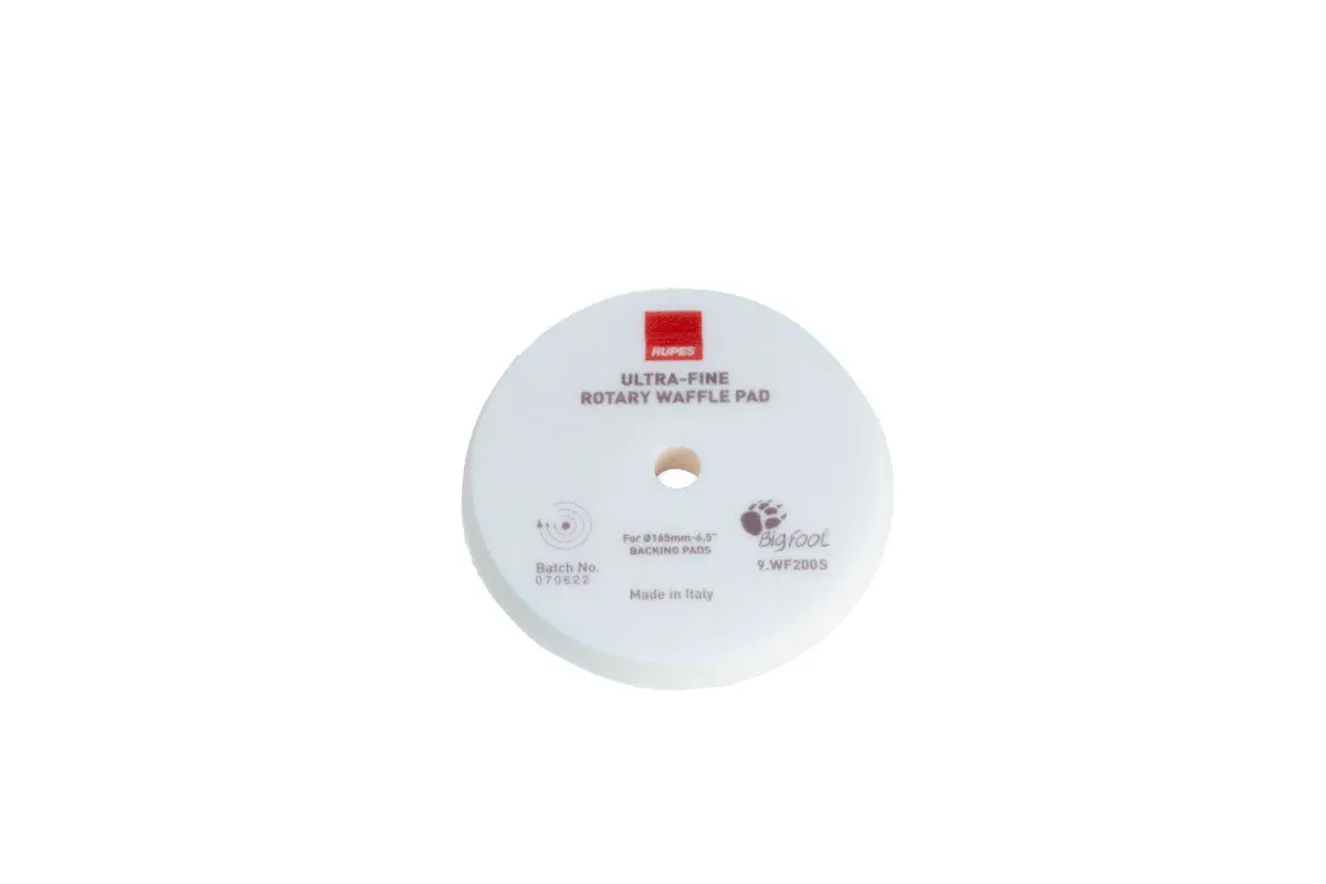 Rupes Waffle Pads Ultra-Fine (White) 3", 5", 6", 6.5" 4