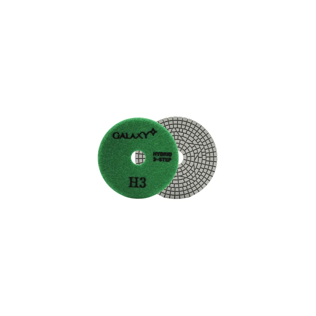 Galaxy White 3-Step Polishing Pad 4" #3 1