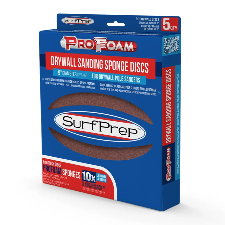 Surfprep 9″ Drywall Profoam Sanding Sponge Discs 1