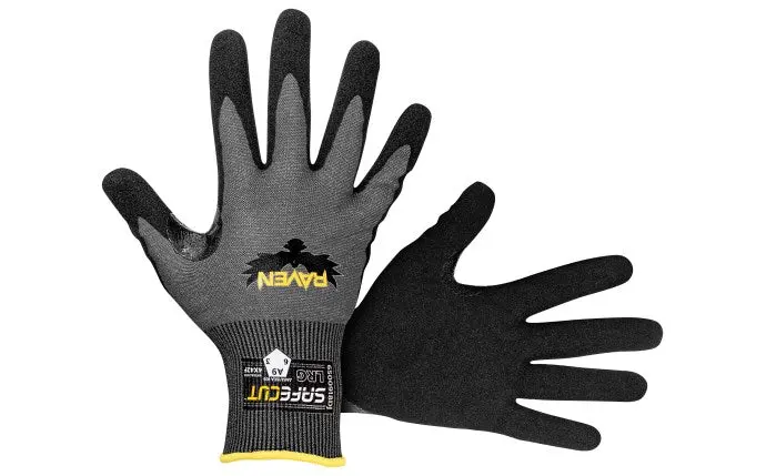 Sas Safety Corp. Raven® Safecut™ A9 Micro Foam Nitrile Glove 1