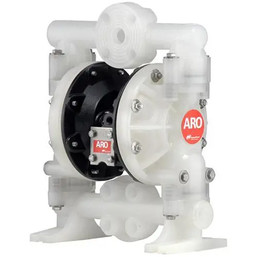 Pro Series 1" Non-Metallic Diaphragm Pump, 47 Gpm, Aluminum Center, Poly Caps & 1-Piece Manifold W/Flange, Poly Seat, Santoprene Ball & Diaphragm 1