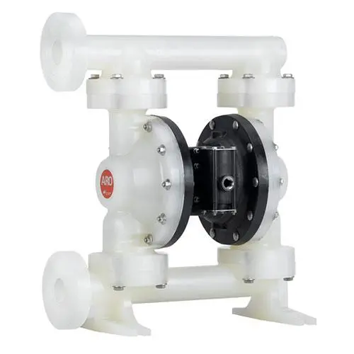 Exp Series 1-1/2" Non-Metallic Diaphragm Pump, 123 Gpm, Poly Center, A.N.S.I./Din Side Flanges, Poly Wetted Parts, Ss Hardware, Poly Seat, Santoprene Ball & Diaphragm 1