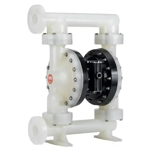 Exp Series 2" Non-Metallic Diaphragm Pump, 184 Gpm, Poly Center, A.N.S.I./Din Side Flanges, Poly Wetted Parts, Ss Hardware, Poly Seat, Santoprene Ball & Diaphragm 1