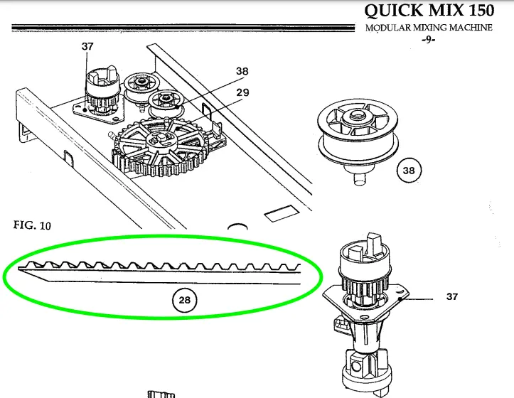 Quick-Mix 150 Shelf Belt 3150Mm For 1 Gal And 1 Qt 1