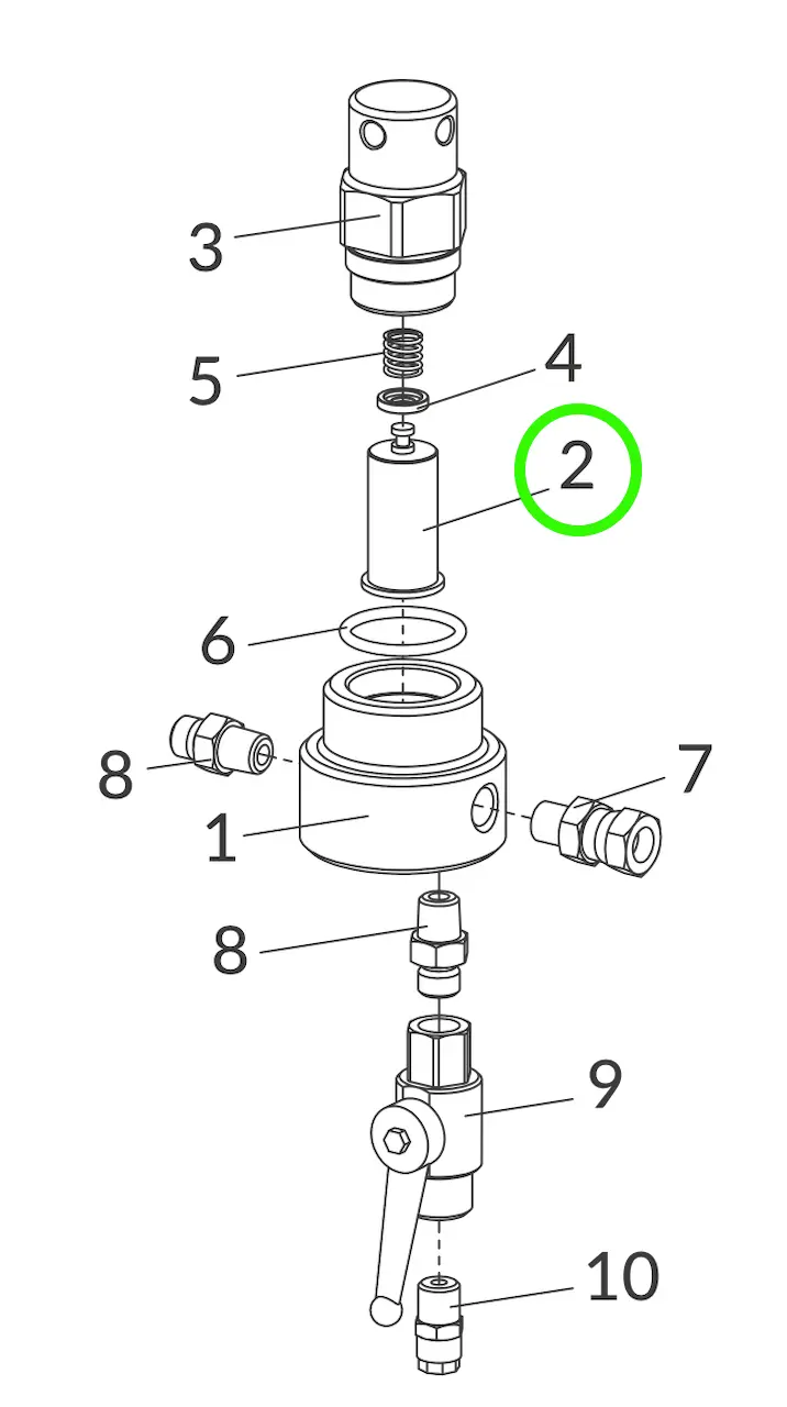 Anest Iwata Replacement High Pressure Filter, 100 Mesh 1