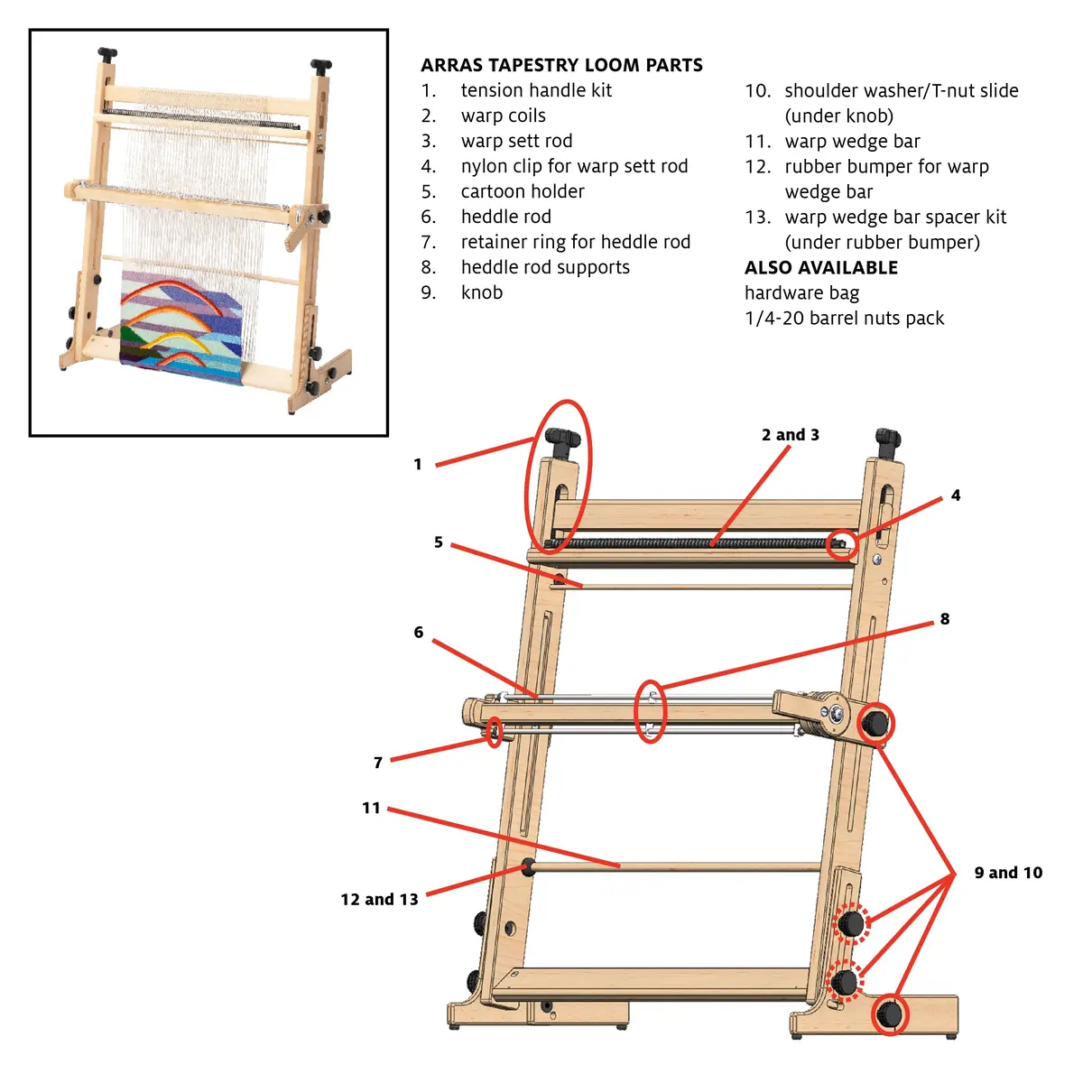 Warp Coils For Arras Loom 1