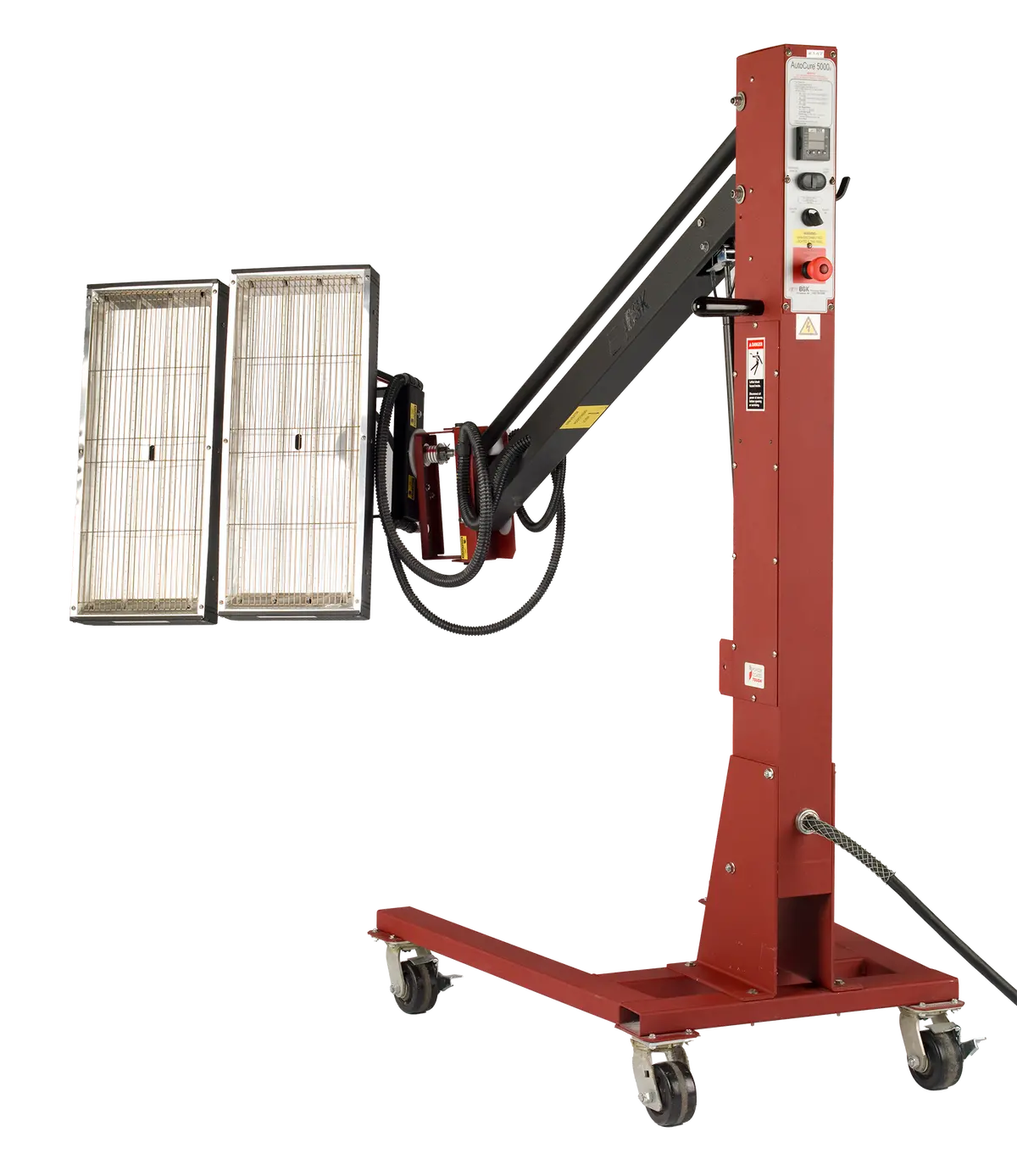 Bgk Autocure 5000 Infrared Portable Curing, 2 Lamps Dual Head, 1600 Watts 1