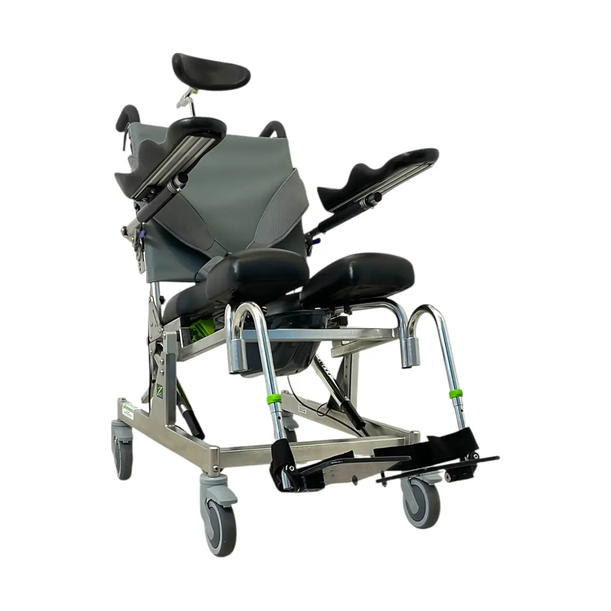 Raz-At Attendant Tilt Shower Chair | 17 X 20 In Seat | Arm Troughs Included 1