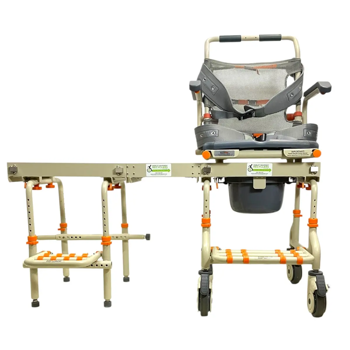 Showerbuddy Tubbuddy Sb2 Shower Chair & Transfer Bench Assembly | Commode Included | 350 Lbs Capacity 1