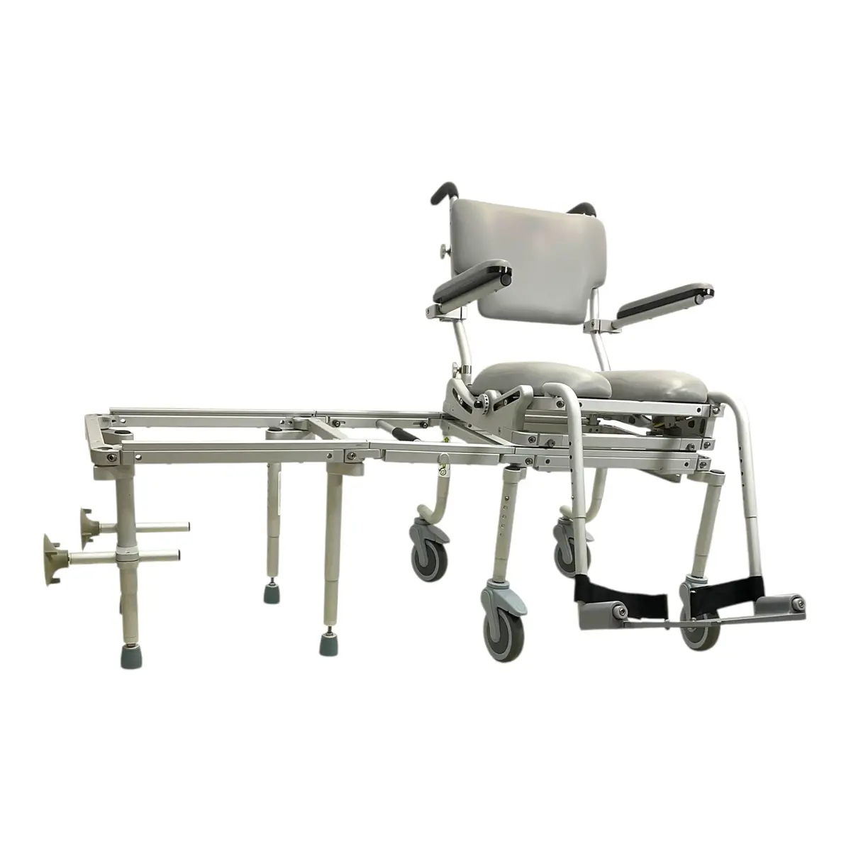 Nuprodx Mc6000 Sliding Transfer Shower/Commode Chair | 17" X 17" Seat | Easy 3 Piece Assembly & Disassembly 1