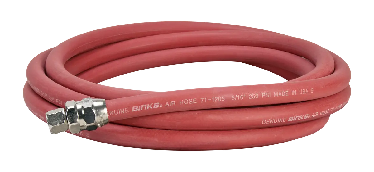 Binks Air Hose Assembly 5/16" Id X 5/8" Od; 1/4”Nps(F) Threads 1