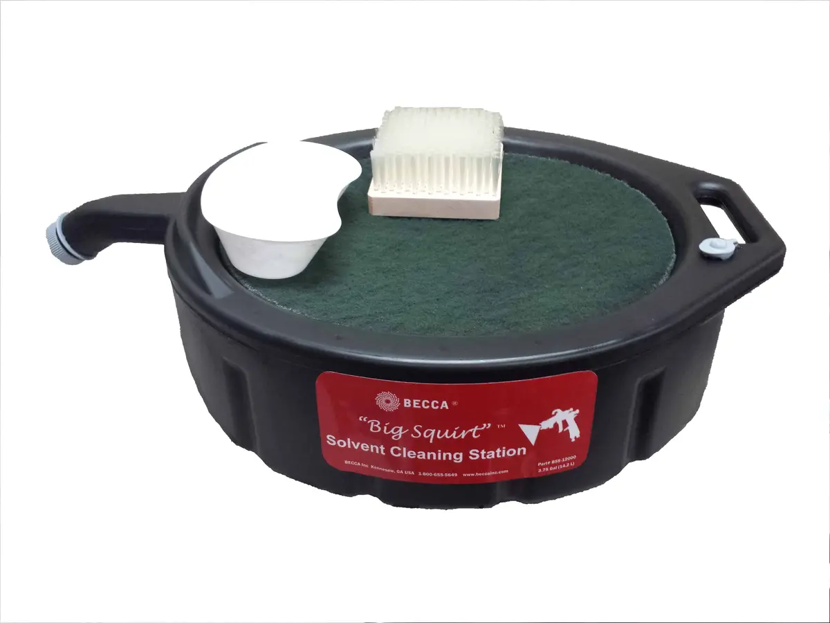 Solvent Squirt Cleaning Station 1