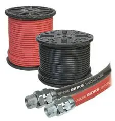 Binks 1/8" X 3' Whip-End Fluid Hose Assembly 1