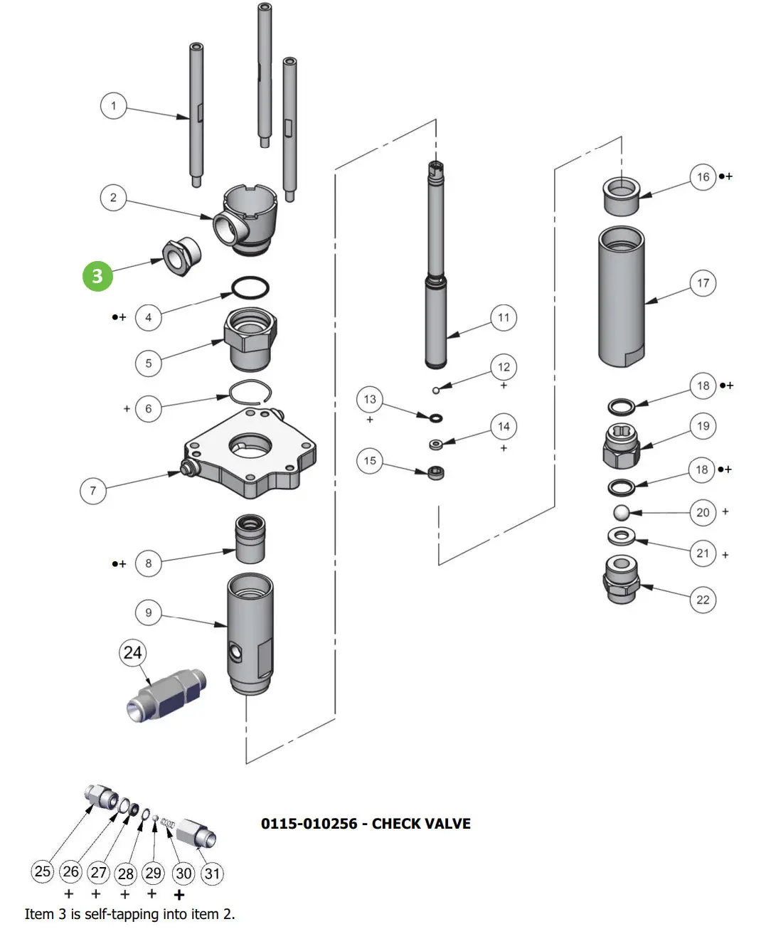 Binks 0115-010060 Fluid Level Sight Window 1