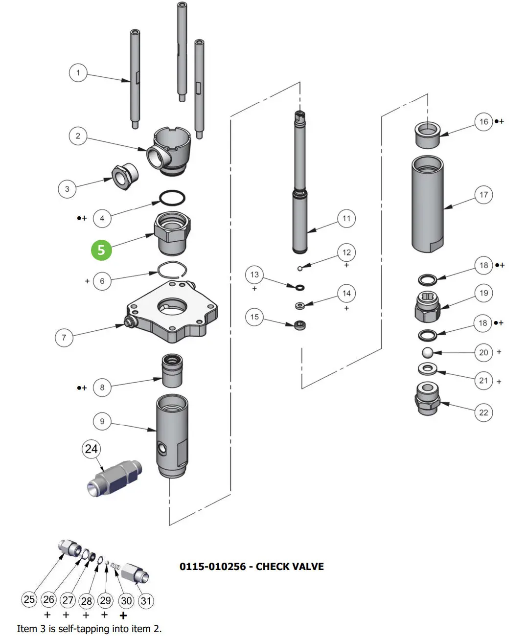 Binks 0115-010062 Fx4 Packing Adapter 1