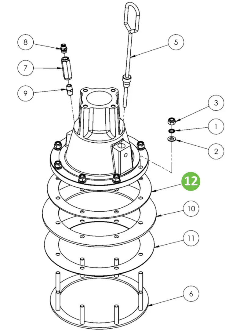 Binks 194483 Seal Clamp Ring 1