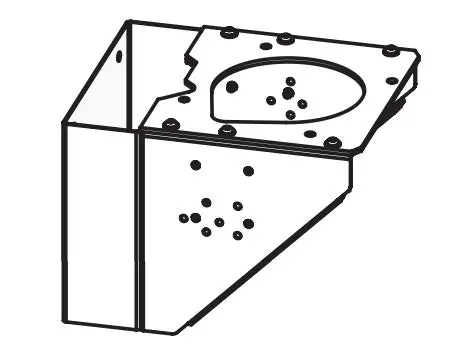 Binks 104095 Wall Mount/Bracket Assembly For Pumps Mx3560 & Mx3070 1