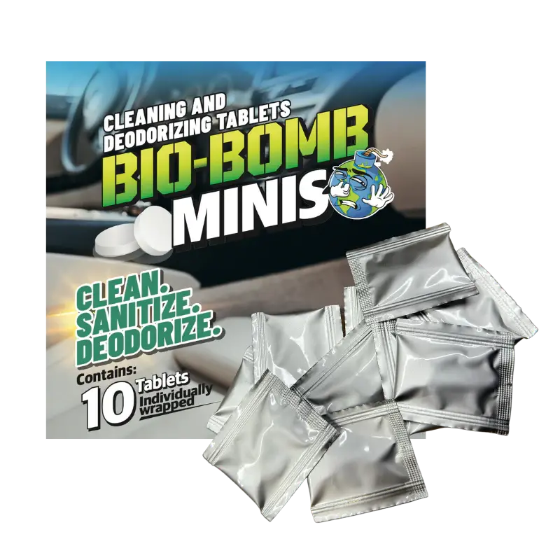 Bio Bombs - Bio-Bomb Minis: Dissolvable Cleaning And Deodorizing Tablets | 10 Pack, 25 Pack, 50 Pack 1