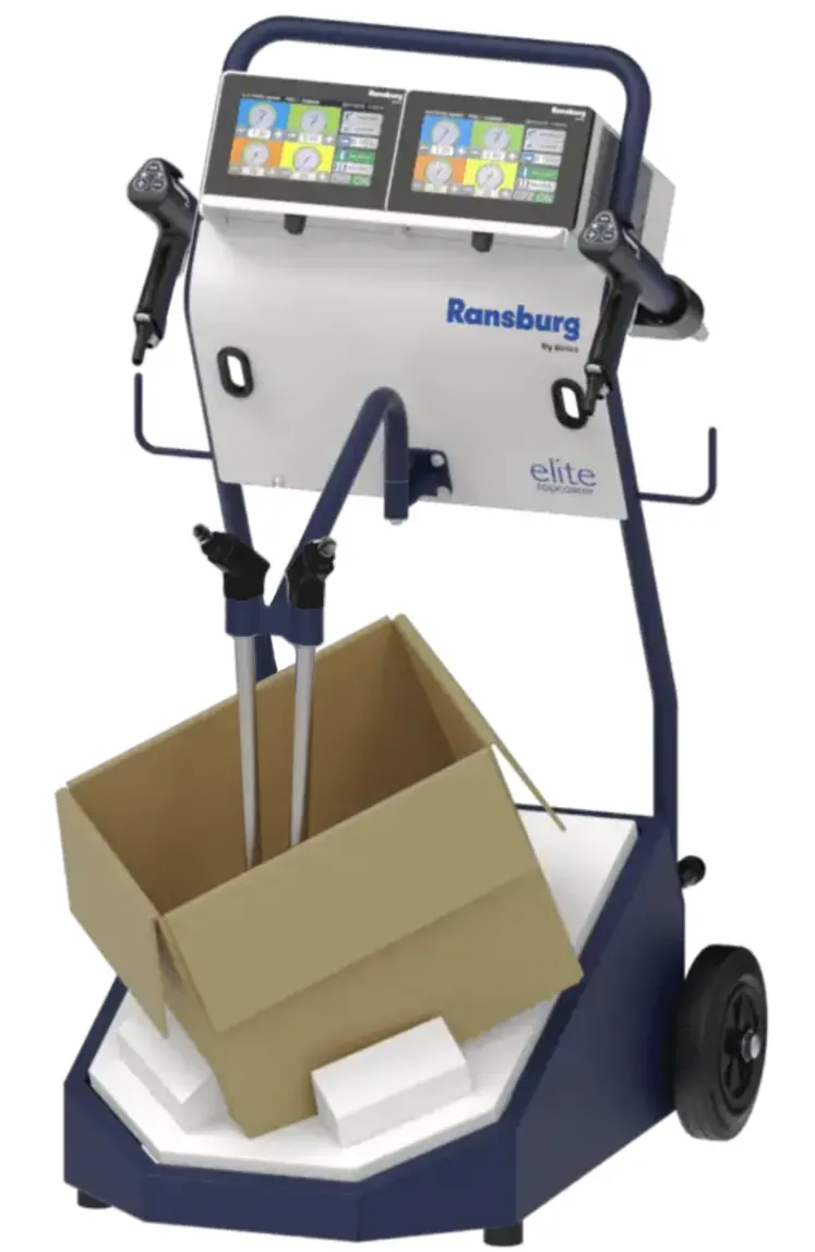 Ransburg Elite Series M5+ Manual Powder Cart - Dual Applicator 1