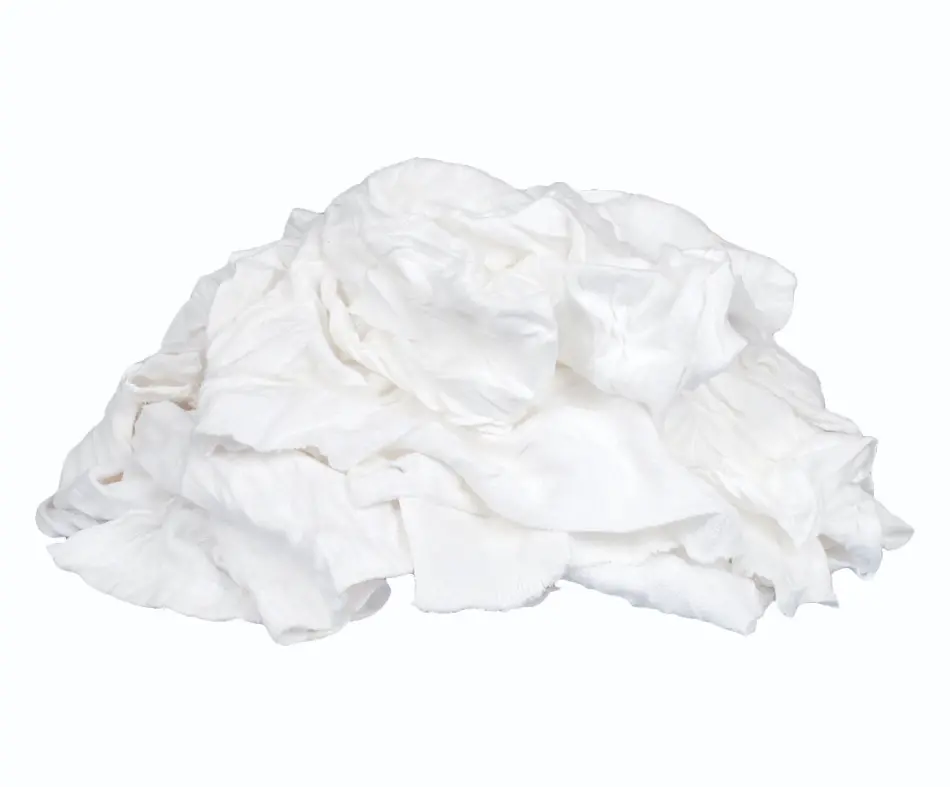 Buffalo Industries Recycled White T-Shirts Cloth Rags 1