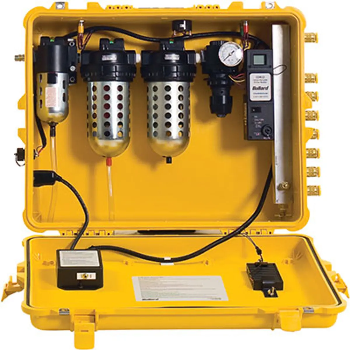 Pirate Brand - Bullard® Cab, 100 Cfm Box, 10 Ppm Co Sensor, 8 Outlet, 1/4" Industrial Interchange Outlet, 1-8 Worker, Portable Air Filter & Co Monitor W/Remote Alarm Jack 1